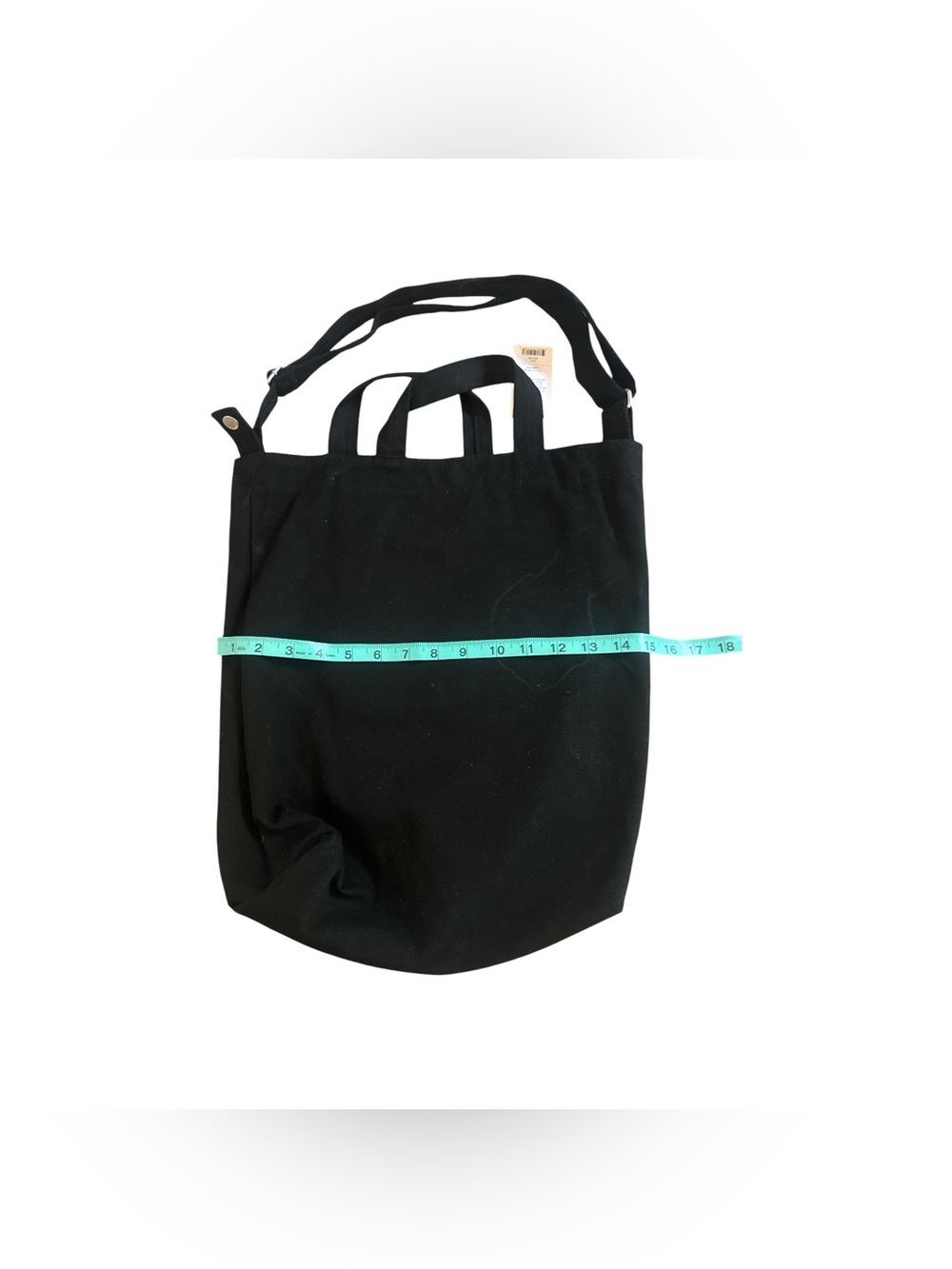 BAGGU MYTHERESA The Finest Edit in Luxury Black Canvas Tote Shoulder Bag Purse